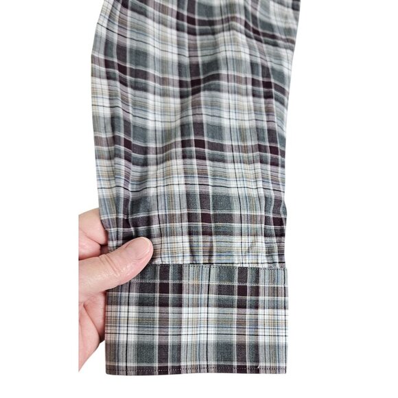 Peter Millar Mens Plaid Button-Up Shirt Extra Large Cotton Long Sleeve Casual - Picture 6 of 8